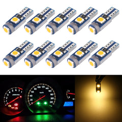 10 in 1 Car T5 0.2W DC12V Instrument Panel LED Decorative Light