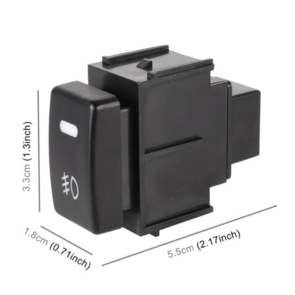 TS-20 Car Fog Light On-Off Button Switch with Cable for Nissan Qashqai 2008-2010, For Nissan Qashqai 2008-2010