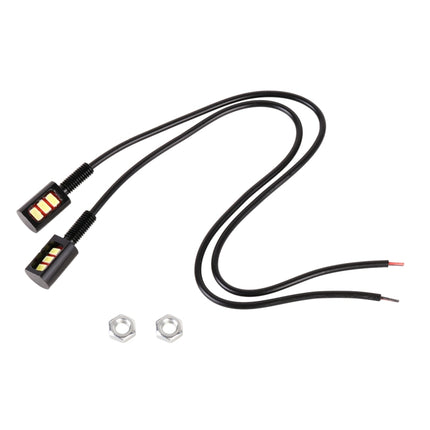 1 Pair DC12V 0.4W 3LEDs SMD-5630 Car / Motorcycle License Plate Light, Cable Length: 27cm, DC12V 0.4W