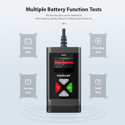 KINGBOLEN BM560 6V 12V Car Digital Load Battery Tester, BM560