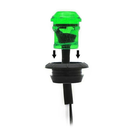10 PCS MK-009 3/4 inch Car / Truck 3LEDs Side Marker Indicator Lights Bulb Lamp, MK-009(Red Light), MK-009(White Light), MK-009(Yellow Light), MK-009(Blue Light), MK-009(Green Light)