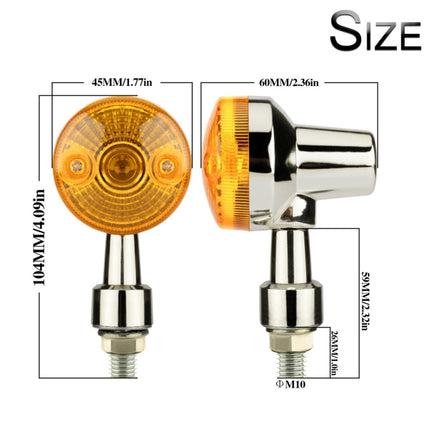 2 PCS PE-ZS101 Motorcycle Turn Signal Light