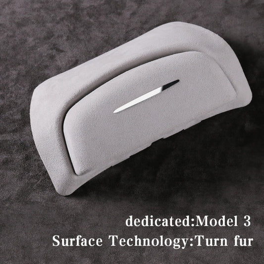 Car Suede Wrap Version Sunglasses Storage Box for Tesla Model 3 2019-2023