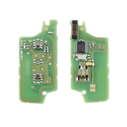 For PEUGEOT 2 Buttons Intelligent Remote Control Car Key with PCF7961 Integrated Chip & Battery & Holder & Slotted Key Blade & FSK Signal, Frequency: 433MHz, For PEUGEOT FSK Signal