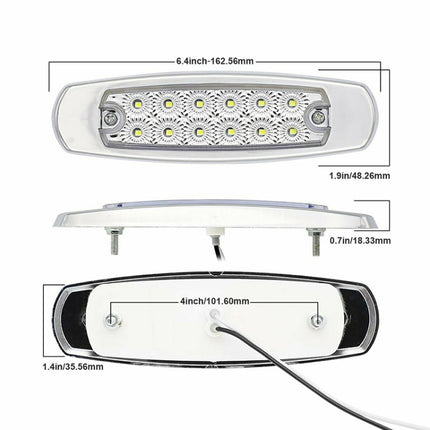 4 PCS MK-338 DC12-24V Truck 12LEDs Side Clearance Maker Light