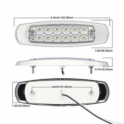 4 PCS MK-338 DC12-24V Truck 12LEDs Side Clearance Maker Light
