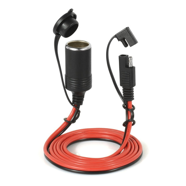 12V Car Charger Cigarette Lighter Extension Cord Female Socket with Quick Disconnect Wire Harness, Female Socket