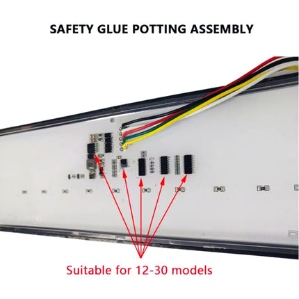2 PCS Heavy-duty Truck Trailer 147LED Light Guide Three-color Brake Light