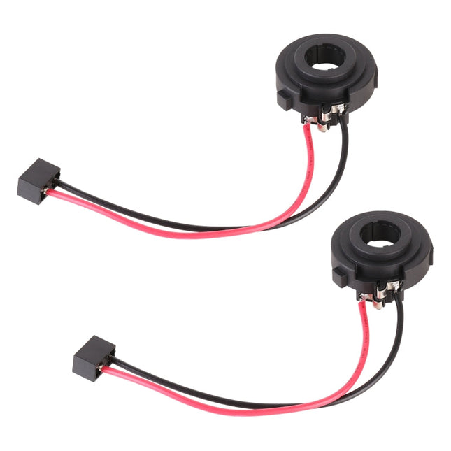 1 Pair TK-114B Car H7 Lamp Holder Socket with Cable