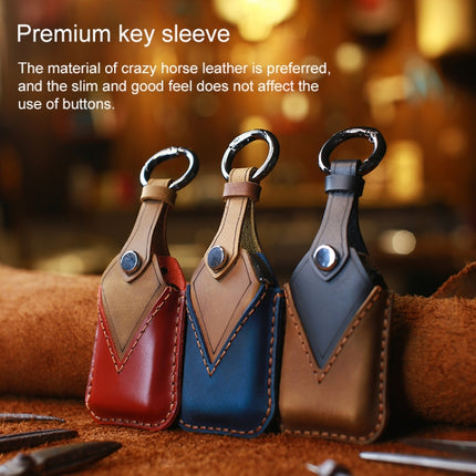 For Honda Car Cowhide Leather Key Protective Cover Key Case, Three Keys Tailgate Version, For Honda, Three Keys Tailgate Version