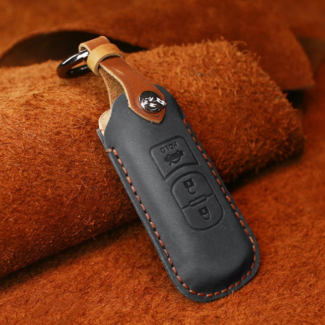 For Mazda Old Style Hallmo Car Cowhide Leather Key Protective Cover Key Case, Three Keys Version, Three Keys Version, For Mazda Old Style, Three Keys Version, For Mazda Old Style