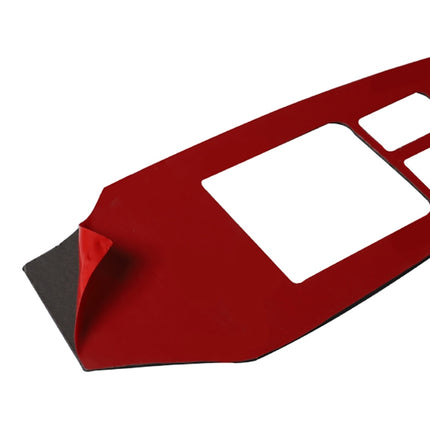 Car Carbon Fiber Main Driving Side Door Lift Control Decorative Sticker for Nissan 370Z / Z34 2009-, Right Drive Low-configured, Main Driving Side Lift Control, Right Drive