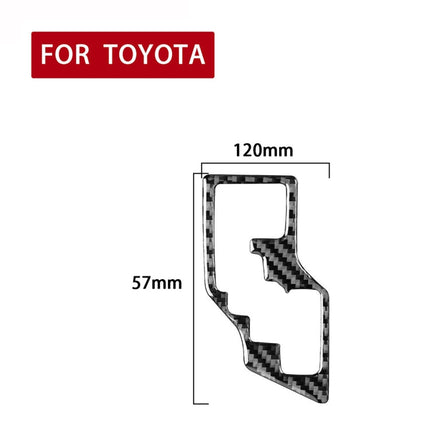 Car Carbon Fiber Gear Decorative Sticker for Toyota Corolla / Levin 2014-2018, Right Drive