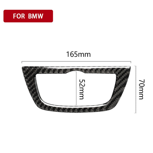 Car Carbon Fiber Headlight Switch Solid Color Decorative Sticker for BMW G01 X3 2018-2020 / G02 X4 2019-2020, Left and Right Drive Universal