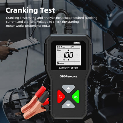 BM550 6V / 12V / 24V 3 in 1 Battery Tester Analyzer Battery Life Detector, BM550