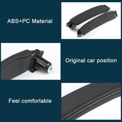 For Land Rover Discovery 2015-2019 Car Leather Texture Inside Door Right Handle LR076163, Left Driving, Leather Texture Right Handle