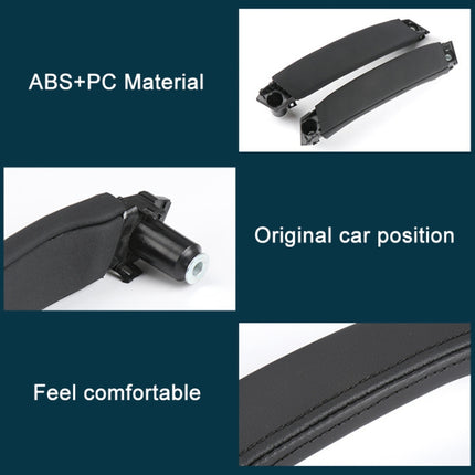 For Land Rover Discovery 2015-2019 Car Leather Texture Inside Door Right Handle LR076163, Left Driving, Leather Texture Right Handle
