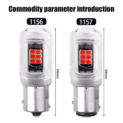 2pcs 1156 DC12V / 2.16W / 0.18A / 480LM Car LED Turn Signal Light, 1156 (Red Light), 1156 (White Light), 1156 (Yellow Light)