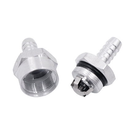 Car 8mm Aluminium Alloy Fuel Petrol One Way Non Return Check Valve, 8mm Silver