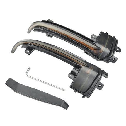 1 Pair For Audi A4 B8.5 Car Dynamic LED Turn Signal Light Rearview Mirror Flasher Water Blinker