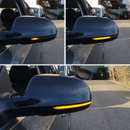 1 Pair For Audi A4 B8.5 Car Dynamic LED Turn Signal Light Rearview Mirror Flasher Water Blinker