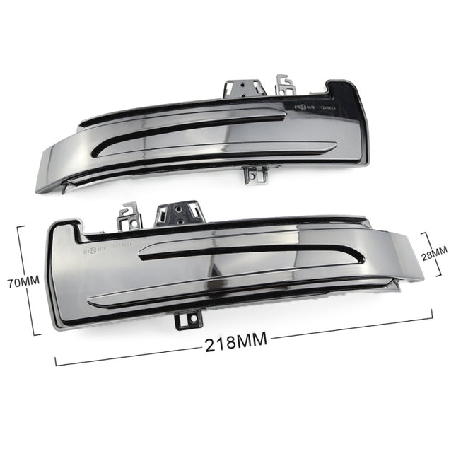 1 Pair For Mercedes-Benz A Class W176 2013-2017 Car Dynamic LED Turn Signal Light Rearview Mirror Flasher Water Blinker, For Mercedes-Benz A Class W176 2013-2017 (Transparent), For Mercedes-Benz A Class W176 2013-2017 (Transparent Black)