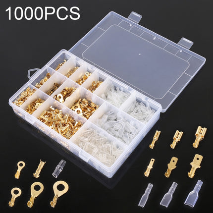 1000 in 1 Cable Spade Plug Connector DIY Terminal Connectors, 1000 in 1