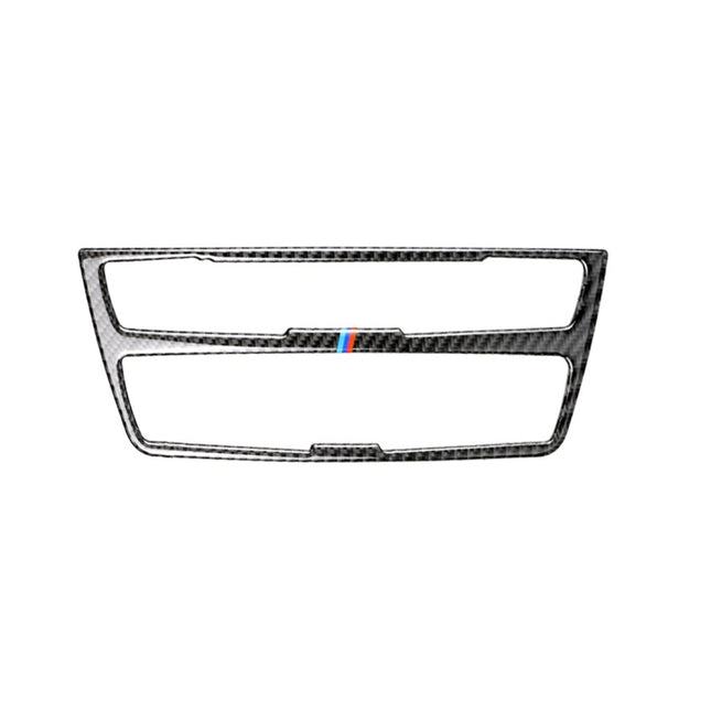 Three Color Carbon Fiber Car CD Panel Decorative Sticker for BMW (F30) 2013-2015 / (F34) 2013-2016, CD Panel(Three Color)