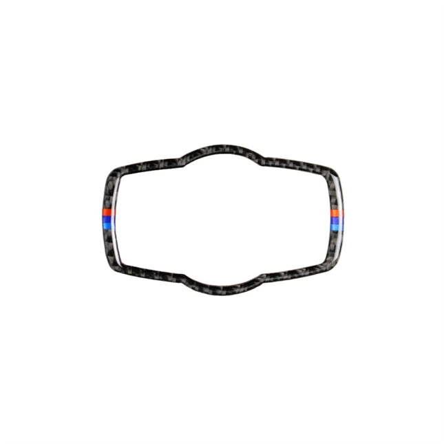 Three Color Carbon Fiber Car Headlight Switch Decorative Sticker for BMW E90 / E92 / E93 2005-2012 / 320i / 325i, Thin Version, Headlight Switch (Three Color)