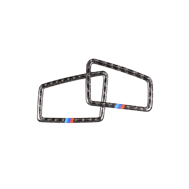 Three Color Carbon Fiber Car Left Driving Instrument Air Outlet Decorative Sticker for BMW E90 2005-2012, Left Instrument Air Outlet(Three Color), Left Instrument Air Outlet