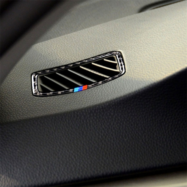 Three Color Carbon Fiber Car Right Driving Instrument Air Outlet Decorative Sticker for BMW E90 2005-2012, Right Instrument Air Outlet(Three Color), Right Instrument Air Outlet