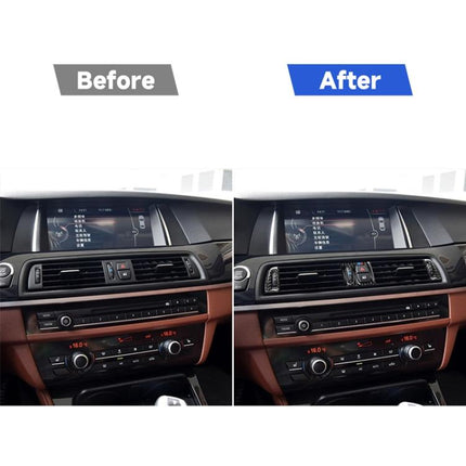 5 PCS Carbon Fiber Car Air Outlet Decorative Sticker for BMW 5 Series F10 2011-2017