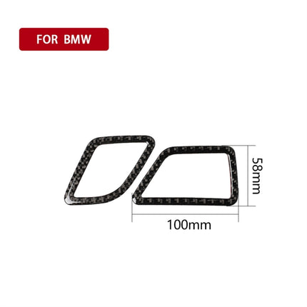 Carbon Fiber Car Instrument Air Outlet Decorative Sticker for BMW 5 Series F10 2011-2017,Sutible for Left Driving, Instrument Air Outlet