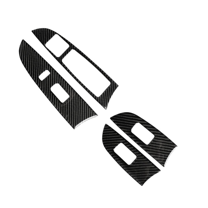 Car Carbon Fiber Window Glass Lift Decorative Sticker for Lexus IS250 300 350C 2006-2012, Right Drive, Window Glass Lift, Right Drive