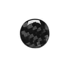 Car Carbon Fiber Air Conditioning Button Decorative Sticker for Audi A6 S6 C7 A7 S7 4G8 2012-2018, Left and Right Drive Universal