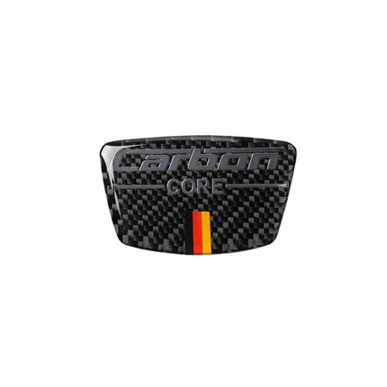 Car Carbon Fiber German Flag Pattern Doorpost Decorative Sticker for Audi TT, Left and Right Drive Universal