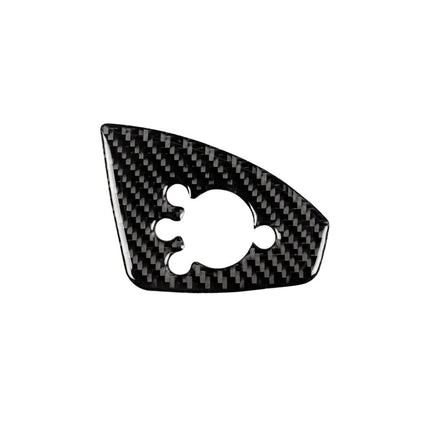 Car Carbon Fiber Door Button Decorative Sticker for Audi TT 8n 8J MK123 TTRS 2008-2014, Left Drive, B Style, Door Button , Left Drive B