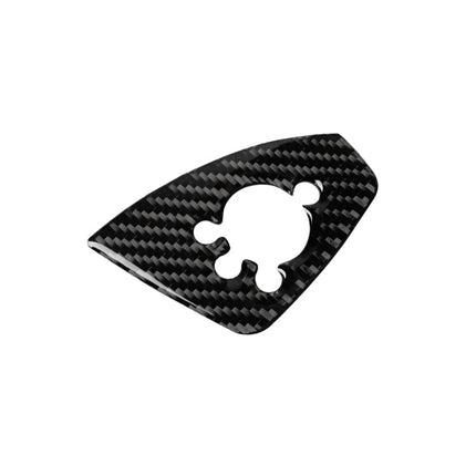 Car Carbon Fiber Door Button Decorative Sticker for Audi TT 8n 8J MK123 TTRS 2008-2014, Left Drive, B Style, Door Button , Left Drive B
