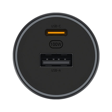 Original Xiaomi CC07ZM 100W Dual Ports USB + USB-C / Type-C Car Charger Fast Charging Version 1A1C, 100W