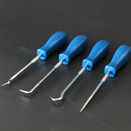 4 PCS Car Pick and Hook Set O Ring Oil Seal Gasket Puller Remover Craft Hand Tool Car Remover Tool Set, Oil Seal Gasket Puller(Blue), Oil Seal Gasket Puller(Yellow)