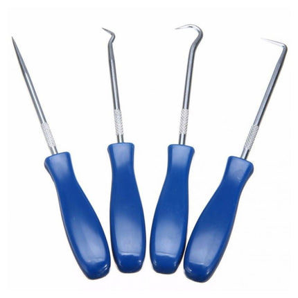 4 PCS Car Pick and Hook Set O Ring Oil Seal Gasket Puller Remover Craft Hand Tool Car Remover Tool Set, Oil Seal Gasket Puller(Blue), Oil Seal Gasket Puller(Yellow)