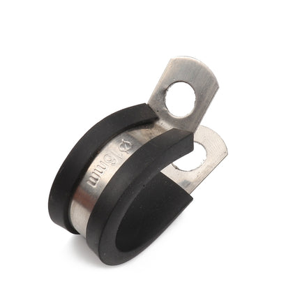 10 PCS Car Rubber Cushion Pipe Clamps Stainless Steel Clamps, Size: 11/8 inch (35mm), Size: 11/8 inch (35mm)
