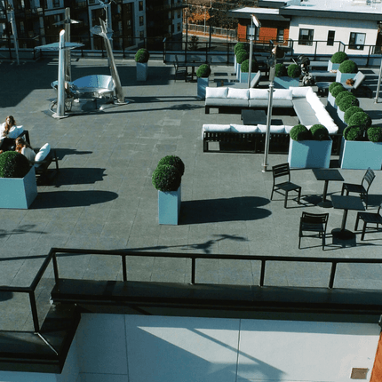 Rubber Rooftop Floor Tiles Extra Thick