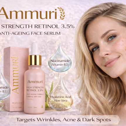Ammuri Retinol 3.5% High Strength Serum | Anti-Ageing Face Serum