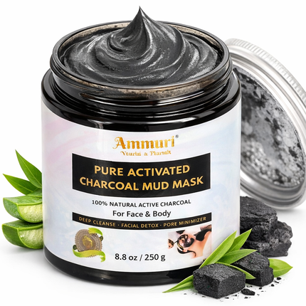 Ammuri Pure Activated Charcoal Mud Mask for Pigmentation