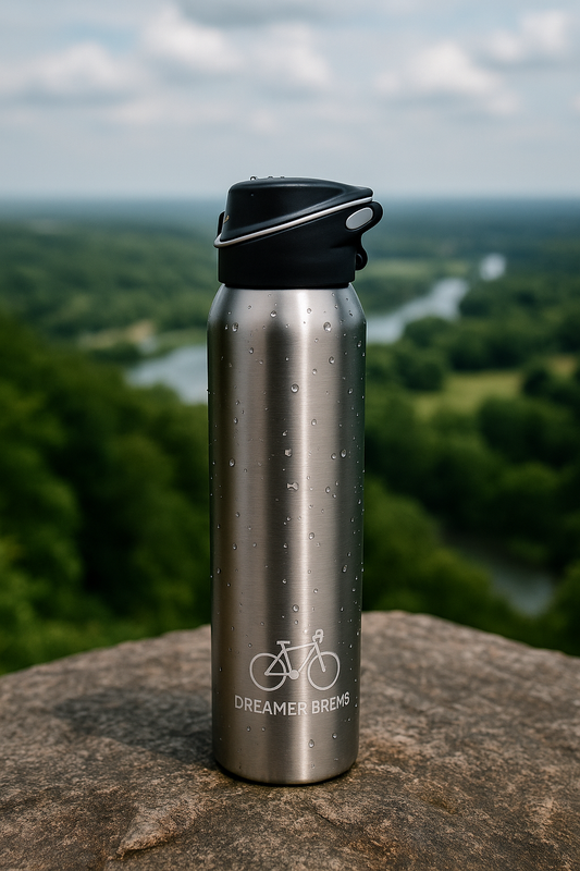 500ml Stainless Steel Vacuum Insulated Cycling Water Bottle – Double Walled Thermo Mug with Straw, Leakproof Sports Bike Bottle for Hot & Cold Drinks