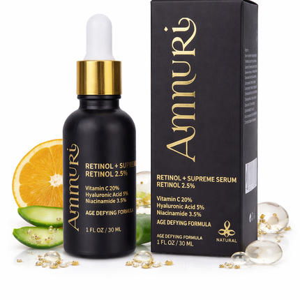 Retinol Supreme 2.5% Serum for Anti-Ageing & Age-Defying Skin | Ammuri