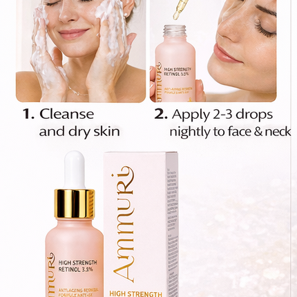 Ammuri Retinol 3.5% High Strength Serum | Anti-Ageing Face Serum