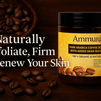 Organic Arabica Coffee Scrub Face Mask for Exfoliation & Glow | Ammuri