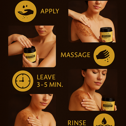 Ammuri Organic Coffee Body Scrub | Dead Sea Salt Exfoliating Polish
